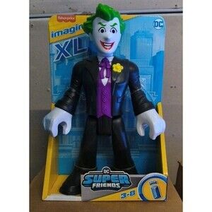 Imaginext XL The Joker 10" Action Figure DC Super Friends - Rare Black Suit